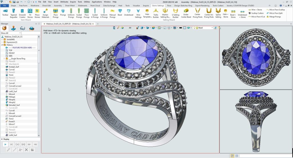 Jewelry Cad Dream, software de diseño de joyas.
